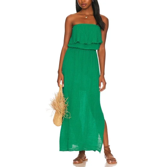 slim fit dress slacks Michael Stars Women's Maude Dress, Size XL, Green